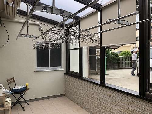 神戸市西区 O様邸 ガーデンルーム取付が完成しました 兵庫西宮のフォーシーズンズ 外構 ガーデンエクステリアの造園施工 庭工事専門店